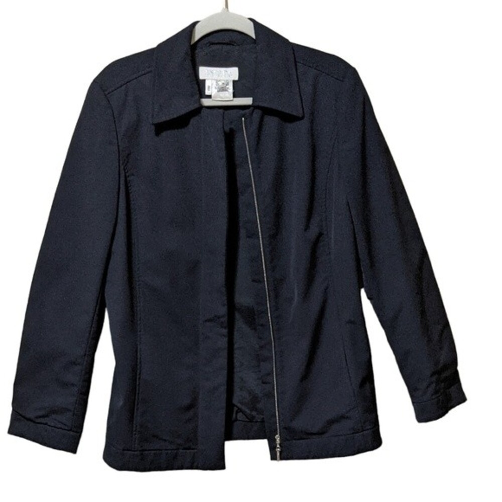 Escada utility zipper front jacket Margaretha Ley black EU 36/6/S
